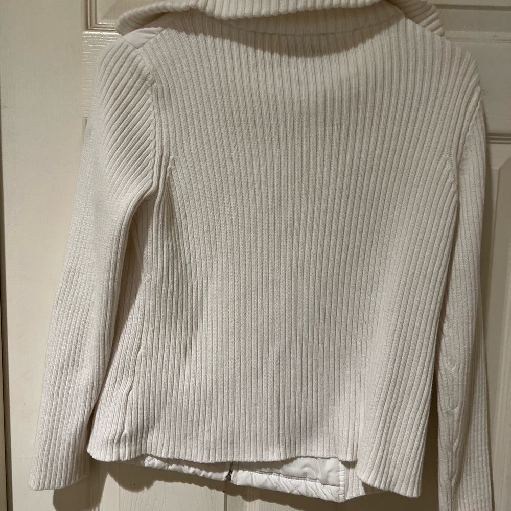 Croft & Barrow quilted sweater jacket women’s size Petite Small - Picture 4 of 7